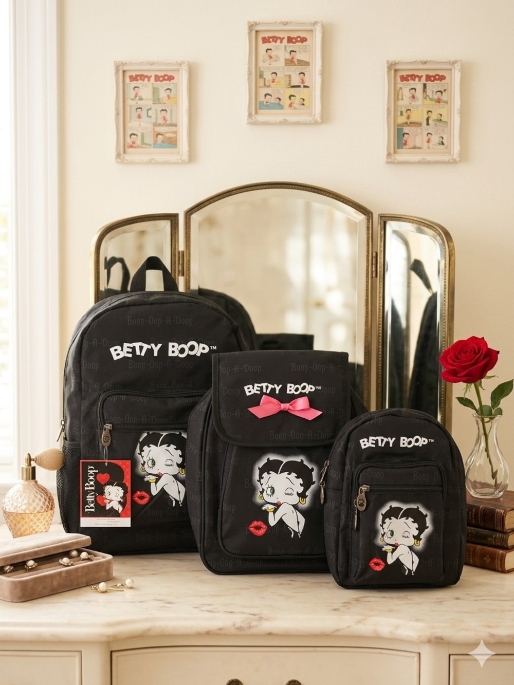 3 Backpavks Of Betty Boop